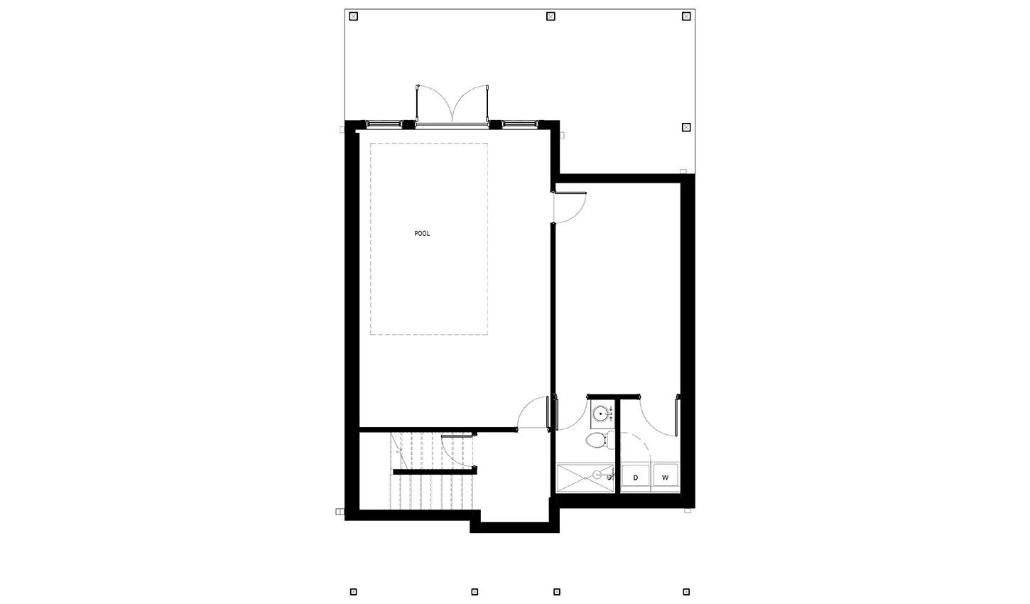 Floor plan of the 3 bedroom lower level floor plan